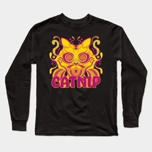 Psychedelic Catnip Long Sleeve T-Shirt